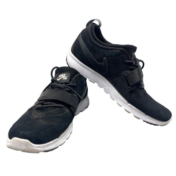 nike sb shoes black 806309-002 hook & loop lace up size 11 trainer athletic READ - Picture 1 of 7